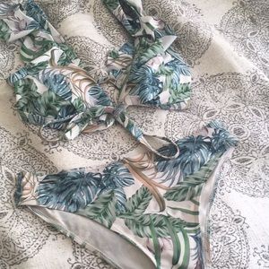 Padded floral bikini